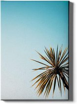 Walljar - Groene Palm - Muurdecoratie - Canvas schilderij