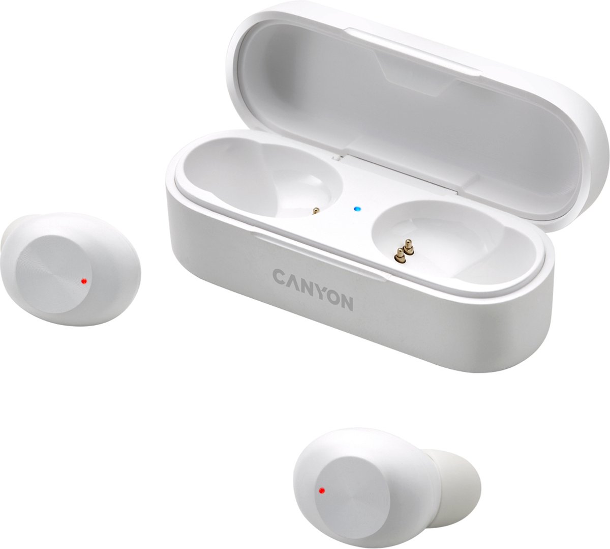 Canyon TWS-1 Serie - Draadloze In-ear Koptelefoon - Wit - Ergonomisch - Stereomicrofoon