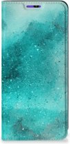 Foto hoesje Geschikt voor Samsung Galaxy A22 4G | M22 Smart Cover Painting Blue
