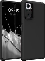 kwmobile telefoonhoesje voor Xiaomi Redmi Note 10 Pro - Hoesje met siliconen coating - Smartphone case in zwart