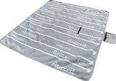 JEMIDI geïsoleerd picknickkleed XXL - 200 cm x 180 cm - Van fleece met aluminium onderzijde - Waterdicht
