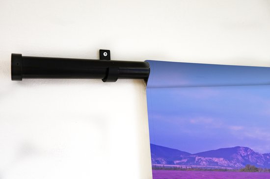 Tapisserie La lavande - Champs de lavande au crépuscule Tapisserie coton 90x60 cm - Tapisserie avec photo