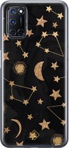 Oppo A52 hoesje siliconen - Counting the stars | Oppo A52 case | TPU backcover transparant