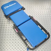 Datona® Ligkar inklapbaar tot werkplaatsstoel - Blauw