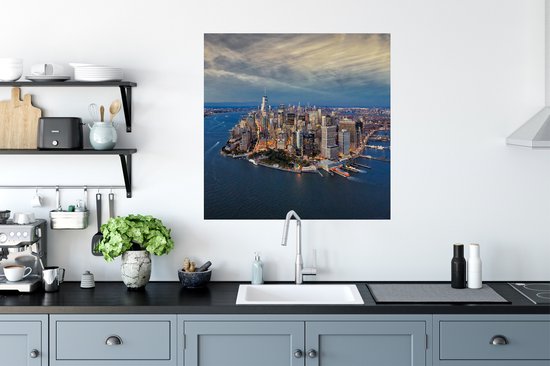 Stickers Stickers muraux - New York - Manhattan - Water - 80x80 cm - Feuille adhésive