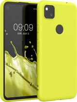 kwmobile telefoonhoesje voor Google Pixel 4a - Hoesje voor smartphone - Back cover in zen geel