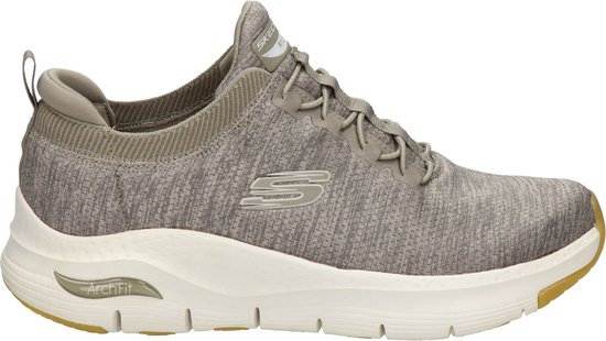 Baskets Skechers Arch Fit Waveport pour hommes - Taupe - Taille 46