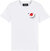 PIPEAU BORSTPRINT WIT T-SHIRT