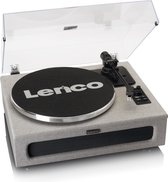 Bol.com Lenco LS-440GY - Platenspeler met Bluetooth - 4 ingebouwde Speakers - Stof - Audio Technica Naald - Grijs aanbieding
