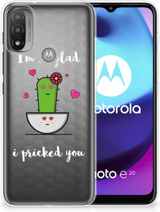 Smartphone hoesje Motorola Moto E20 | E40 Hoesje maken Cactus Glad | bol