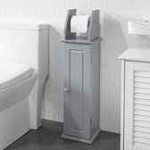 Simpletrade Toiletpapier houder - Wc rolhouder - 2 compartimenten - 20x79x18cm