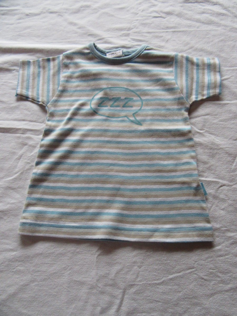 Wiplala Slaapkleed - Nachthemd - Streepje - ZZZ - 18 maand 86 blauw