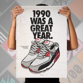 NIKE AIR MAX 90 INFRARED “VINTAGE” POSTER (50X70CM)