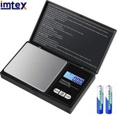 IMTEX Precisie weegschaal - Keuken weegschaal - Zakweegschaal - Van 0,1 tot 500 gram