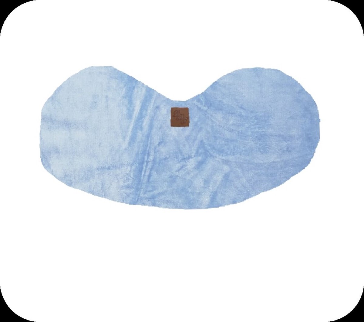 Goedkoopste Schouder spuugdoek velours blauw