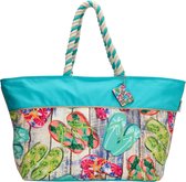 PE-Florence Leisure Strandtas - Turquoise Multi