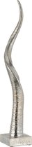 Ster - Hoorn | polyester | zilver | 10x10x (h)60 cm