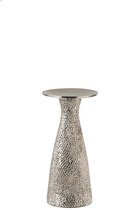 Kaarshouder | stainless steal | zilver | 12x12x (h)25 cm
