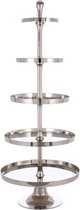 Plateau | metaal | zilver | 69x69x (h)172 cm