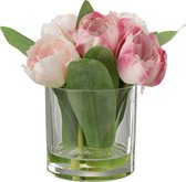 - Tulpen | kunststof | roze | 15x16x (h)19 cm