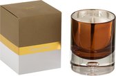 Geurkaars | kaarswas | bruin | 8.5x8.5x (h)10.5 cm