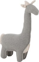 Kat - Giraf | textiel - katoen | wit - grijs | 40x16x (h)55 cm