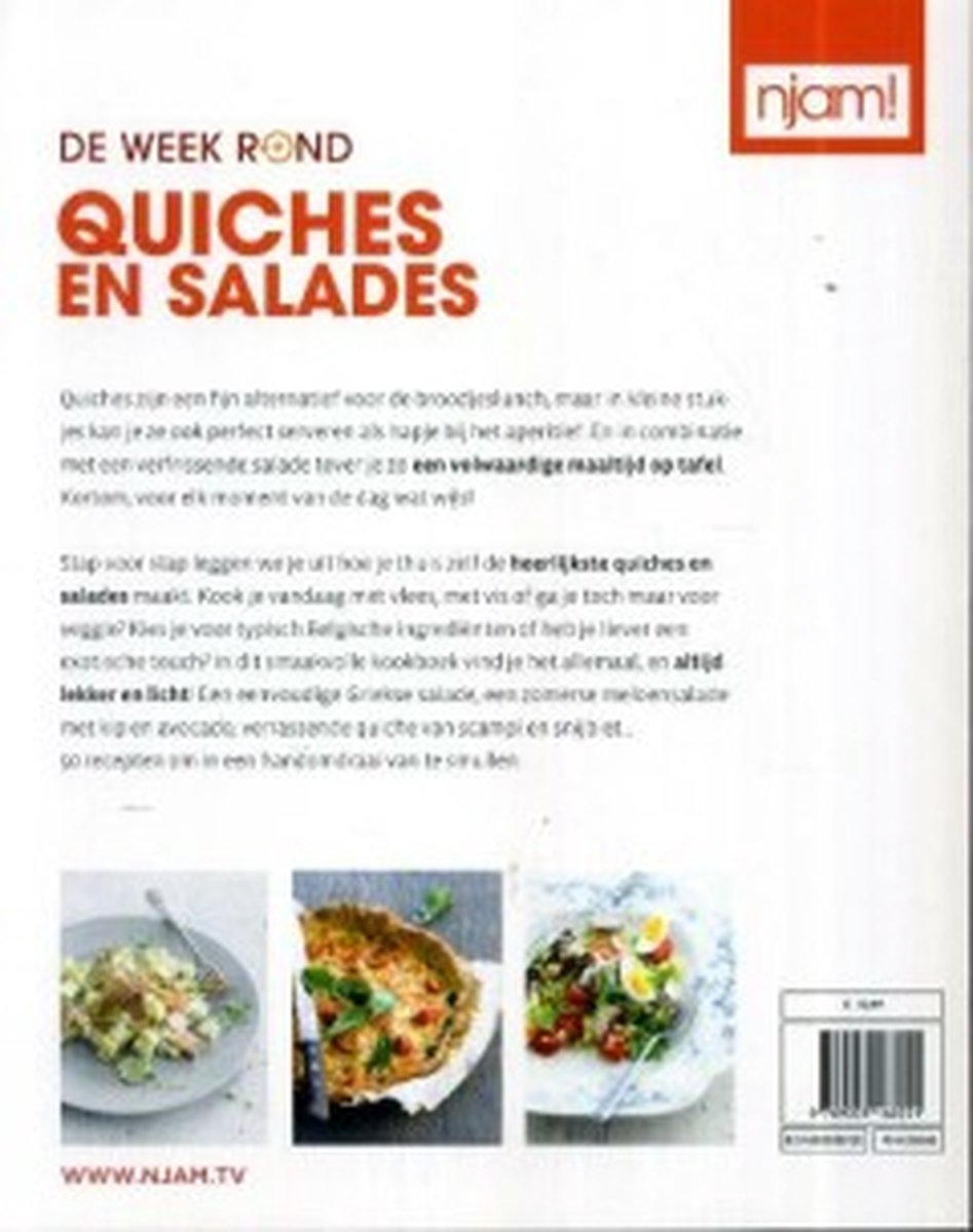 De Week Rond. Salades En Quiches - back cover