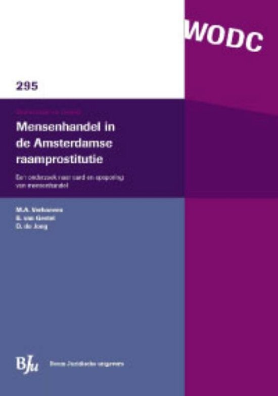 Onderzoek en beleid-reeks WODC 295 - Mensenhandel in de Amst ... - cover