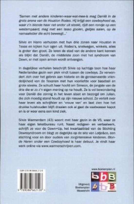 Achterkant boek met ISBN en uitgeverslogo's, tekst in het Nederlands.