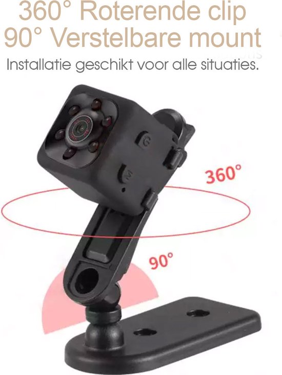 Mini Verborgen Spy Camera, Beveiligingscamera. - incl. 32GB Geheugenkaart - spy cam - FULL HD 1080P