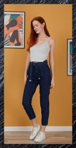 Dames jeans hoge taille donker blauw maat 38