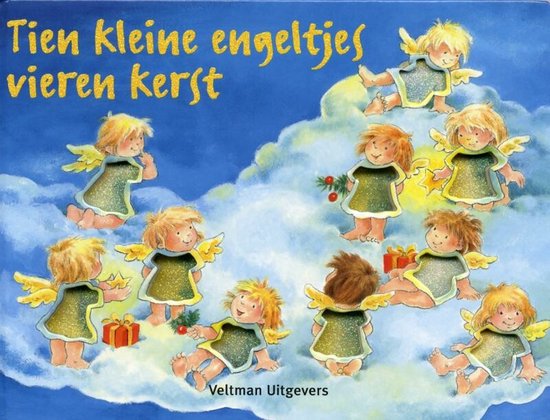 Cover van het boek '10 Kleine engeltjes vieren kerst' van Dorothea Ackroyd