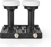 Nedis SLNBTM60BK Universele Lnb Twin Monoblock 6.0 Ruisgetal 0,2 - 0,85 Db