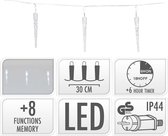 S.I.A. Kerstverlichting IJspegels 6M 40 LEDs IP44 + Timer