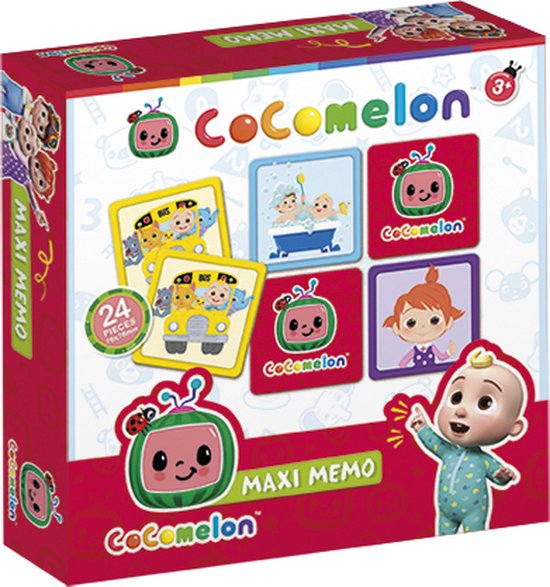 CoComelon maxi memo spelletje met extra grote kaarten - educatief speelgoed, geheugenspel - Bambolino Toys