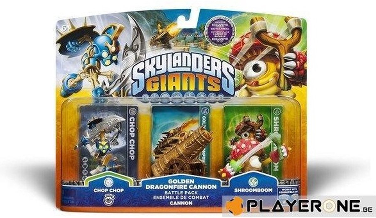 Skylanders Giants: Battle Pack Chop Chop, Shroomboom, Dragonfire Kanon - Figurines