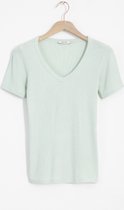 Sissy-Boy - Lichtgroen rib t-shirt