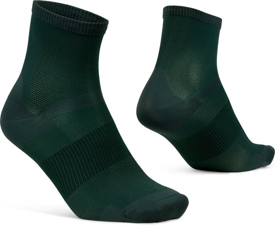 GripGrab - Airflow Lightweight Korte Zomer Fietssokken 1 Paar Ademende Coolmax Wielersport Sokken Low Cut - Unisex - Groen - Maat M (41-44)