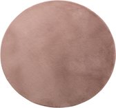 Ronde tapijt NELIA van imitatiebont - D.150cm - Roze