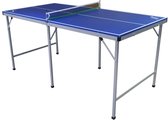 Inklapbare en draagbare pingpongtafel met batjes, balletjes en net KLODIE - L153 x D76,5 x H70,2 cm