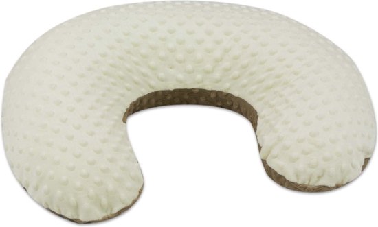 Voedingskussen - minky stof - 80 cm - cappuccino crème van Chicco — afbeelding 3