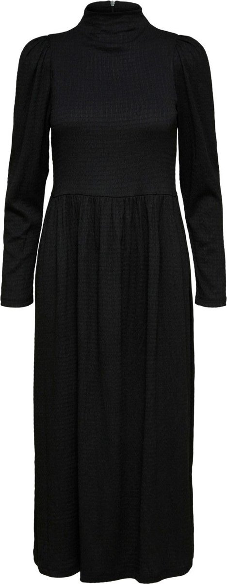 Selected Femme Minna Longsleeve Midi Dress Black