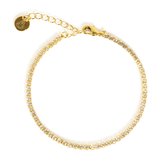 Armband Sparkling Chain Goud | 18 karaat gouden plating | Staal | Minimalistische armband - 15 cm + 3 cm extra | Buddha Ibiza