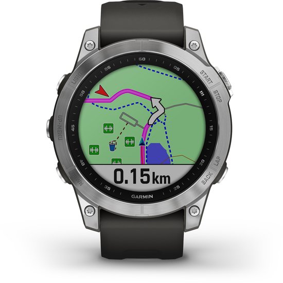 Foto: Garmin fenix 7 multisport smartwatch voor heren geavanceerde gps tracker 10atm waterdicht tot 18 dagen batterij 47mm graphite