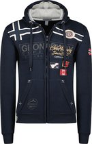 Vest Met Capuchon En Print Heren Blauw Geographical Norway - M