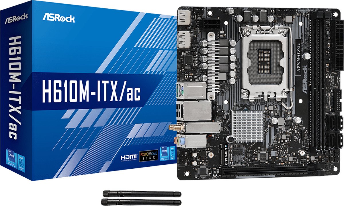 ASRock H610M-ITX/ac - Moederbord