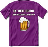 Ik Heb EHBO T-Shirt | Bier Kleding | Feest | Drank | Grappig Verjaardag Cadeau | - Paars - M