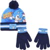 Sonic The Hedgehog - Winterset - Muts & Handschoenen - Model "Superfast With Sonic Hat!" - Donkerblauw - 52 cm