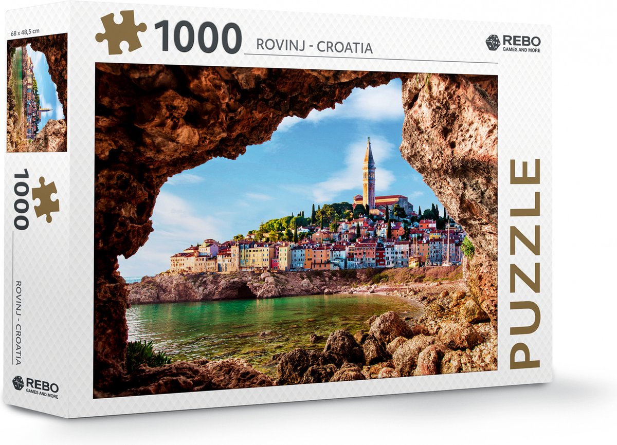 Rebo Productions Legpuzzel Rovinj - Croatia Karton 1000 Stukjes