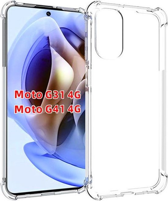 Motorola Moto G31 / Moto G41 Hoesje - MobyDefend Transparante Shockproof  TPU Gelcase -... | bol.com
